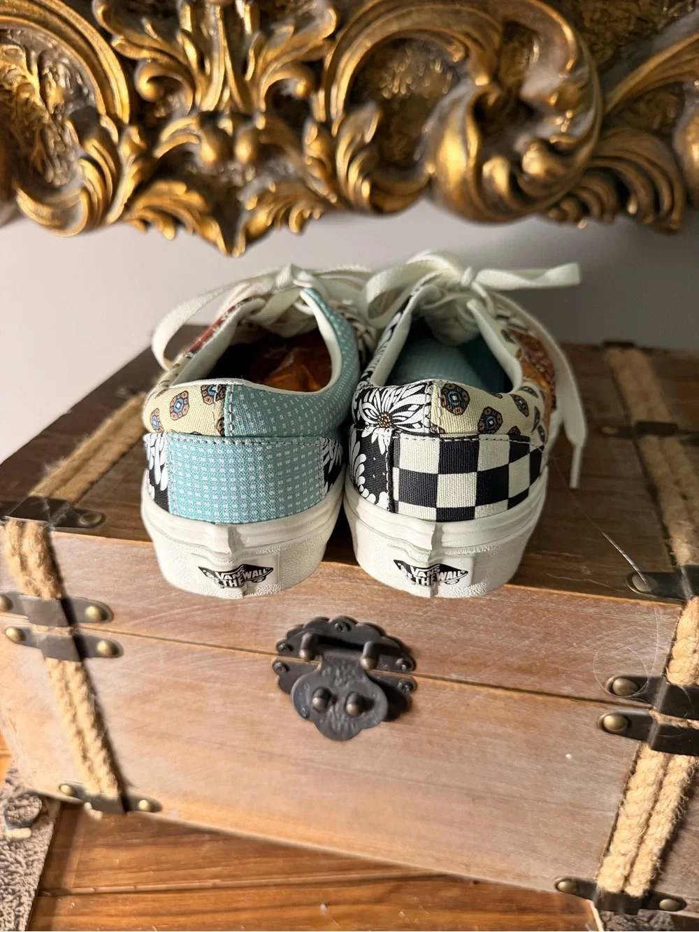 Vans Patchwork Checkerboard Low-Top Sneakers - Multicolor - Picture 5 of 7
